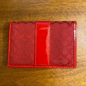 Coach flap wallet, card/ID carrier